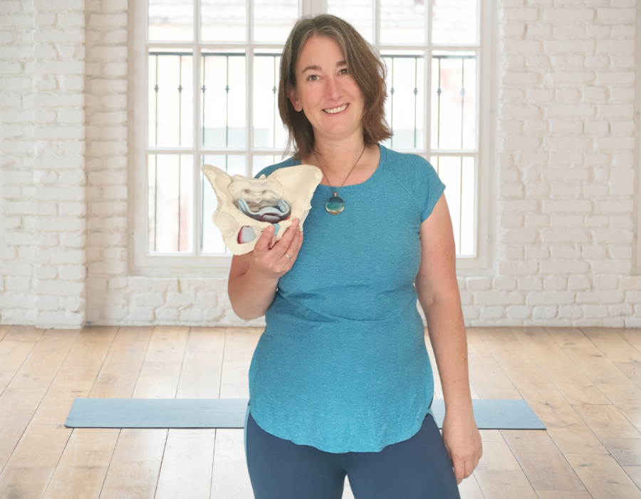 Nat representing women's health with a pelvis